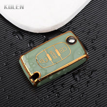 Load image into Gallery viewer, TPU Car Remote Key Case Cover Shell For Peugeot 107 207 307 308 407 607 3008 5008 For Citroen Xsara Picasso C5 C6 C8 Keyless
