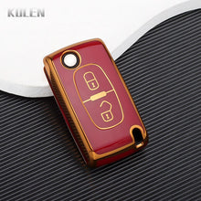 Load image into Gallery viewer, TPU Car Remote Key Case Cover Shell For Peugeot 107 207 307 308 407 607 3008 5008 For Citroen Xsara Picasso C5 C6 C8 Keyless
