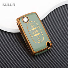 Load image into Gallery viewer, TPU Car Remote Key Case Cover Shell For Peugeot 107 207 307 308 407 607 3008 5008 For Citroen Xsara Picasso C5 C6 C8 Keyless
