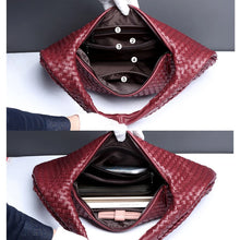 Load image into Gallery viewer, New Trendy Fashion Weave Tote Bag For Women Multi Use Woven Tote Bags High Quality And Big Capacity PU Leather Handbags
