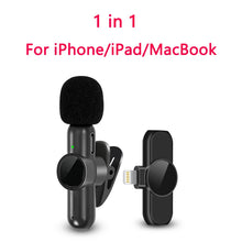 Load image into Gallery viewer, New Wireless Lavalier Microphone Noise Cancelling Audio Video Recording for iPhone/iPad/Android/Xiaomi/Samsung Live Game Mic
