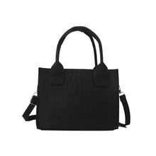 Load image into Gallery viewer, New Women Felt Mini Tote Handbag Popular Stone Texture Oneshoulder Messenger Bag Autumn Winter Small Square Bag 2024 New
