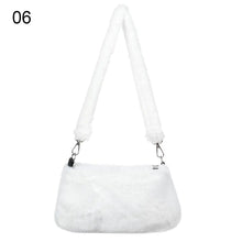 Load image into Gallery viewer, New Women's Casual Shoulder Bag Animal Print Leopard Plush Lady Shoulder Underarm Bag Female Messenger Bag Crossbody Bags
