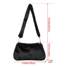 Load image into Gallery viewer, New Women's Casual Shoulder Bag Animal Print Leopard Plush Lady Shoulder Underarm Bag Female Messenger Bag Crossbody Bags
