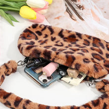 Load image into Gallery viewer, New Women's Casual Shoulder Bag Animal Print Leopard Plush Lady Shoulder Underarm Bag Female Messenger Bag Crossbody Bags
