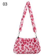 Load image into Gallery viewer, New Women's Casual Shoulder Bag Animal Print Leopard Plush Lady Shoulder Underarm Bag Female Messenger Bag Crossbody Bags
