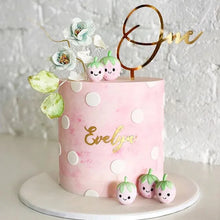 Load image into Gallery viewer, New Wooden One Birthday Happy Cake Topper Wood ONE Kids Party Cake Toppers for Baby Shower 1st Year Old Dessert Cake Decorations
