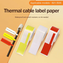 Load image into Gallery viewer, NiiMBOT B1/ B21/B203/B3S Label Printer Paper Network Cable Optical Fiber Tail Adhesive Network Security Switch Cable Label Paper

