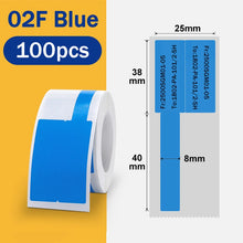 Load image into Gallery viewer, NiiMBOT B1/ B21/B203/B3S Label Printer Paper Network Cable Optical Fiber Tail Adhesive Network Security Switch Cable Label Paper
