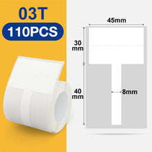 Load image into Gallery viewer, NiiMBOT B1/ B21/B203/B3S Label Printer Paper Network Cable Optical Fiber Tail Adhesive Network Security Switch Cable Label Paper

