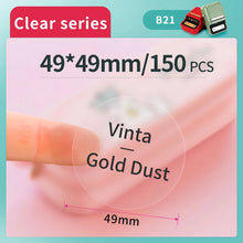 Load image into Gallery viewer, NiiMBOT B1/B21/B203 Label Paper Transparent Name Sticker Waterproof Self-adhesive Cartoon Small Label Circular Thermal Paper

