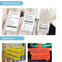 Load image into Gallery viewer, NiiMBOT B1 B21 B3S Cable Label Printing Sticker Network Cable Optical Fiber Tail Adhesive Network Switch Cable P Label Paper
