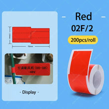 Load image into Gallery viewer, NiiMBOT B1 B21 B3S Cable Label Printing Sticker Network Cable Optical Fiber Tail Adhesive Network Switch Cable P Label Paper
