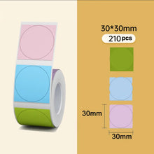 Load image into Gallery viewer, NiiMBOT B21 B3S B1 Round Label Printing Sticker Self-adhesive Thermal Waterproof Digital Number Cake Sealing Sticker Paper
