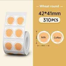 Load image into Gallery viewer, NiiMBOT B21 B3S B1 Round Label Printing Sticker Self-adhesive Thermal Waterproof Digital Number Cake Sealing Sticker Paper

