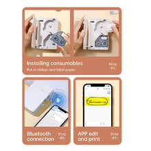 Load image into Gallery viewer, Niimbot B18 PET Label Paper Keep 8-10 Years Scratch-Resistant Tape Sticker And Colorful Carbon Ribbon For Portable Label Printer
