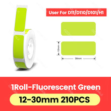 Load image into Gallery viewer, Niimbot D11 D110 D101 Label Printer Tape Sticker Replacement Transparent Colorful White Label Machine Paper Waterproof Tearproof
