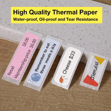 Load image into Gallery viewer, Niimbot D11 D110 D101 Label Printer Tape Sticker Replacement Transparent Colorful White Label Machine Paper Waterproof Tearproof
