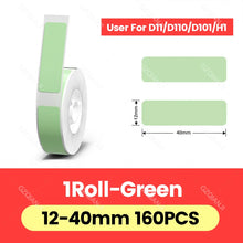 Load image into Gallery viewer, Niimbot D11 D110 D101 Label Printer Tape Sticker Replacement Transparent Colorful White Label Machine Paper Waterproof Tearproof
