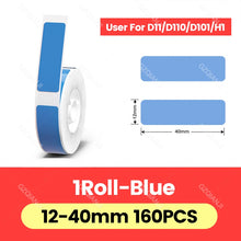 Load image into Gallery viewer, Niimbot D11 D110 D101 Label Printer Tape Sticker Replacement Transparent Colorful White Label Machine Paper Waterproof Tearproof
