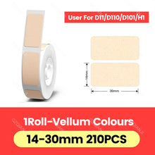 Load image into Gallery viewer, Niimbot D11 D110 D101 Label Printer Tape Sticker Replacement Transparent Colorful White Label Machine Paper Waterproof Tearproof
