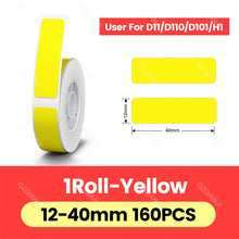 Load image into Gallery viewer, Niimbot D11 D110 D101 Label Printer Tape Sticker Replacement Transparent Colorful White Label Machine Paper Waterproof Tearproof
