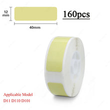 Load image into Gallery viewer, Niimbot D11 D110 D101 Mini Label printer paper Printing Label Waterproof Anti-Oil Price Tape Scratch-Resistant Label Sticker
