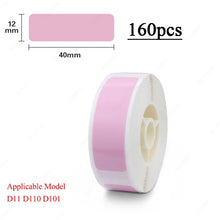 Load image into Gallery viewer, Niimbot D11 D110 D101 Mini Label printer paper Printing Label Waterproof Anti-Oil Price Tape Scratch-Resistant Label Sticker
