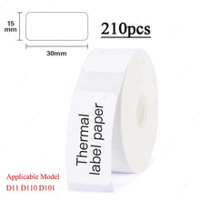 Load image into Gallery viewer, Niimbot D11 D110 D101 Mini Label printer paper Printing Label Waterproof Anti-Oil Price Tape Scratch-Resistant Label Sticker
