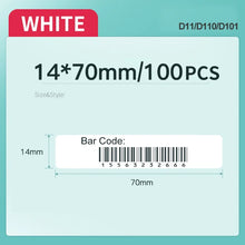 Load image into Gallery viewer, Niimbot D11 D110 D101 Mini Thermal Label Printer Paper Waterproof Anti-Oil Printing Label No Glue Scratch-Resistant Tape Sticker
