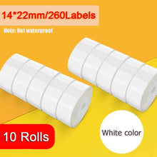 Load image into Gallery viewer, Niimbot D11 D110 Label  Maker Tape Sticker Replacement Transparent Colorful White Label Machine Print Paper Waterproof Tearproof
