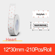 Load image into Gallery viewer, Niimbot D11 D110 Label  Maker Tape Sticker Replacement Transparent Colorful White Label Machine Print Paper Waterproof Tearproof
