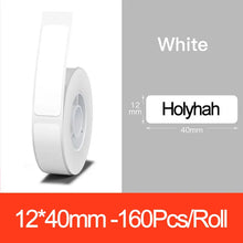 Load image into Gallery viewer, Niimbot D11 D110 Label  Maker Tape Sticker Replacement Transparent Colorful White Label Machine Print Paper Waterproof Tearproof
