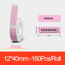 Load image into Gallery viewer, Niimbot D11 D110 Label  Maker Tape Sticker Replacement Transparent Colorful White Label Machine Print Paper Waterproof Tearproof
