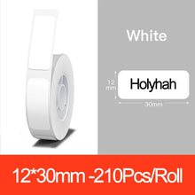 Load image into Gallery viewer, Niimbot D11 D110 Label  Maker Tape Sticker Replacement Transparent Colorful White Label Machine Print Paper Waterproof Tearproof
