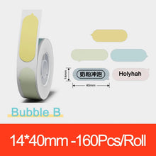 Load image into Gallery viewer, Niimbot D11 D110 Label  Maker Tape Sticker Replacement Transparent Colorful White Label Machine Print Paper Waterproof Tearproof
