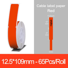 Load image into Gallery viewer, Niimbot D11 D110 Label  Maker Tape Sticker Replacement Transparent Colorful White Label Machine Print Paper Waterproof Tearproof
