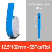 Load image into Gallery viewer, Niimbot D11 D110 Label  Maker Tape Sticker Replacement Transparent Colorful White Label Machine Print Paper Waterproof Tearproof
