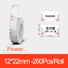 Load image into Gallery viewer, Niimbot D11 D110 Label  Maker Tape Sticker Replacement Transparent Colorful White Label Machine Print Paper Waterproof Tearproof
