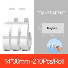 Load image into Gallery viewer, Niimbot D11 D110 Label  Maker Tape Sticker Replacement Transparent Colorful White Label Machine Print Paper Waterproof Tearproof
