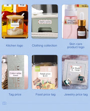 Load image into Gallery viewer, Niimbot D11 D110 Label  Maker Tape Sticker Replacement Transparent Colorful White Label Machine Print Paper Waterproof Tearproof
