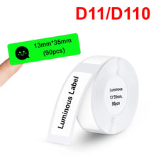 Load image into Gallery viewer, Niimbot D11 Label Sticker Waterproof Transparent White D11 D110 Label Paper for Niimbot D11 D110 Label Maker Self-adhesive Tape
