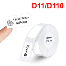 Load image into Gallery viewer, Niimbot D11 Label Sticker Waterproof Transparent White D11 D110 Label Paper for Niimbot D11 D110 Label Maker Self-adhesive Tape
