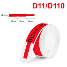 Load image into Gallery viewer, Niimbot D11 Label Sticker Waterproof Transparent White D11 D110 Label Paper for Niimbot D11 D110 Label Maker Self-adhesive Tape
