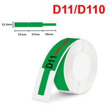 Load image into Gallery viewer, Niimbot D11 Label Sticker Waterproof Transparent White D11 D110 Label Paper for Niimbot D11 D110 Label Maker Self-adhesive Tape
