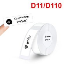 Load image into Gallery viewer, Niimbot D11 Label Sticker Waterproof Transparent White D11 D110 Label Paper for Niimbot D11 D110 Label Maker Self-adhesive Tape

