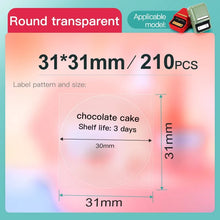 Load image into Gallery viewer, Niimbot Transparent Official Name Sticker Paper Rolls Multi-Purpose Clear Self-Adhesive Label for B21 B1 B203 Machine Printing

