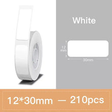 Load image into Gallery viewer, Niimbot White Label Thermal Paper for D11 D110 D101 Printer  Label Sticker Paper Roll Waterproof Anti-Oil Tear-Resistant
