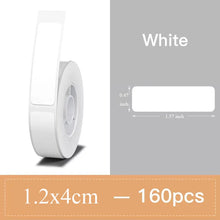Load image into Gallery viewer, Niimbot White Label Thermal Paper for D11 D110 D101 Printer  Label Sticker Paper Roll Waterproof Anti-Oil Tear-Resistant
