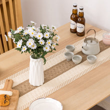 Load image into Gallery viewer, Nordic Woven Hollow Table Runner Handmade Cotton Linen Tablecloth Household Hotel Decorations Table Cover TV Cabinet Table Flag

